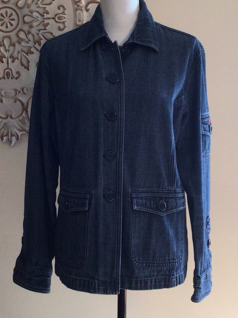 Jones Wear Sport Jean Jacket Sz L